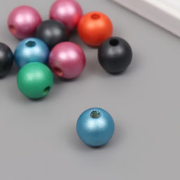 Бусины для творчества дерево «Металлик», набор 10 шт., 1.6×1.6×1.6 см