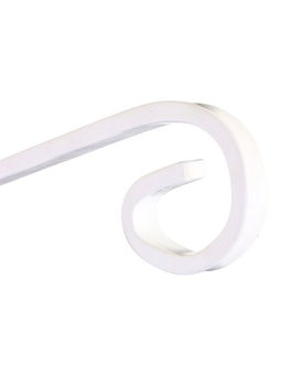 Кронштейн для кашпо с цветами, длина 27 см, металлический, белый