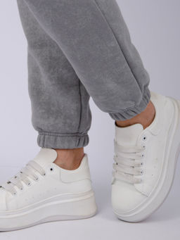 Джоггеры Мистерия 5, футер 3-х нитка начес - Малина фото 8