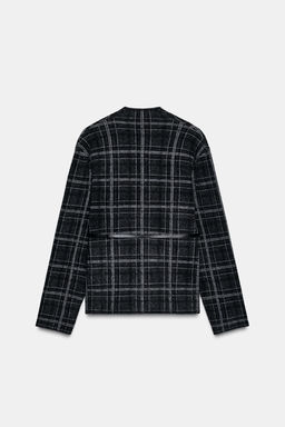 CHECK KNIT CARDIGAN WITH BELT - Zara фото 6