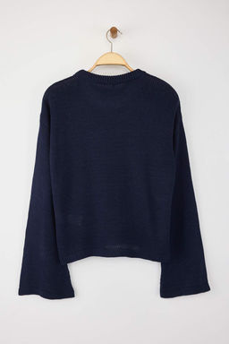 Kahverengi Genis Kal?p Yumusak Dokulu Triko Kazak TWOAW25KZ00295 - Trendyolmilla фото 16