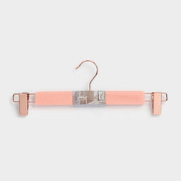 Вешалка для брюк и юбок LaDо́m Rose Gold, 33×3×12 см, покрытие вельвет, розовая