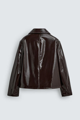 VINYL FINISH JACKET - Zara фото 7