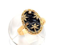 Кольцо "Сказка" с эмалью, размер 17