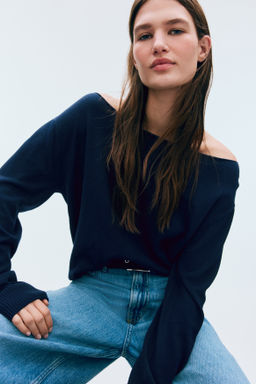 Jersey off-the-shoulder - H&m фото 7