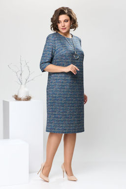 Платье Romanovich Style 1-2639 синий меланж фото 5