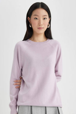 Relax Fit Bisiklet Yaka Triko Kazak - Defacto фото 13