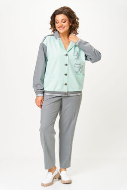 Костюм Aira Style 24231 мятно-серый