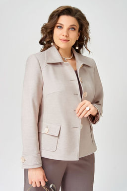 Жакет FITA 20754 капучино + бежевый  фото 5