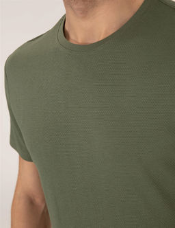 Haki Slim Fit Basic Ti__rt - Pierre cardin фото 7
