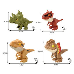 Игрушка - сюрприз «Dino. Зубастики», подвижные детали, 4 фигурки динозавров, МИКС