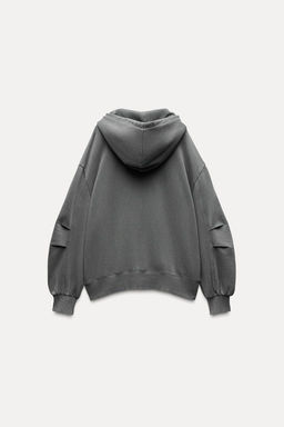 OVERSIZE ZIP-UP HOODIE - Zara фото 8