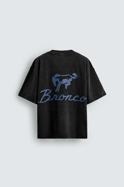 WASHED T-SHIRT WITH CONTRAST FORD  PRINT - Zara фото 8