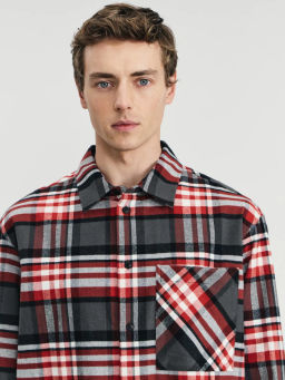 Фланелевая рубашка relax fit / Zarina