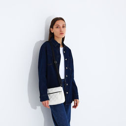 Сумка кросс-боди, наружный карман, цвет белый - Simaland фото 6