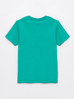 Bisiklet Yaka Bask?l? K?sa Kollu Erkek ?ocuk ?ortlu Pijama Tak?m? - Waikiki фото 3