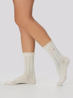 Носки женские Mark Formelle набор 3 пары молочный  фото 4