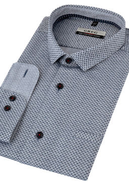 Сорочка мужская длинный рукав GREG 223/131/1091/Z/1p  фото 3