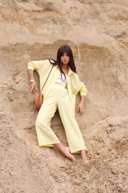 7010 Костюм летний с кюлотами лимонный - Martichelli фото 11