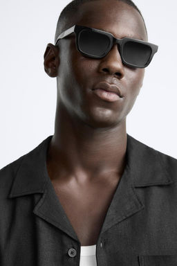 VISKOZ VE KETEN KARISIMLI GOMLEK - Zara фото 7