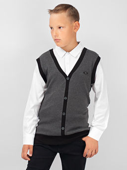 Джемпер-обманка для мальчика Соль&Перец уценка  фото 2