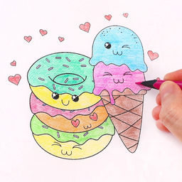 Цветные карандаши, 12 цветов, трехгранные, Минни Маус и Единорог