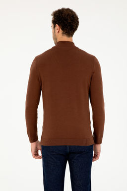 Мужской коричневый базовый свитер Неожиданная скидка в корзине - U.s. polo assn фото 5