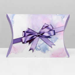 Цена за 10 шт. Коробка складная, подушка, Фиолетовый бант 19 х 14 х 4 см, - UPAK LAND фото 2