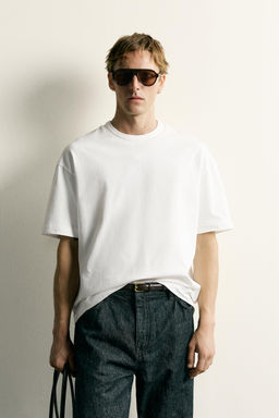 CAMISETA RELAXED FIT LETRAS FLOR / Blanco - Zara фото 2