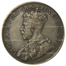 Монета 1 цент 1918 года Канада