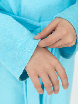 Халат детский светло-бирюзовый 900 (86, 52)