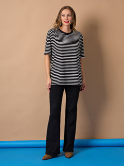 Футболка 0087-18а_У черный кристалл