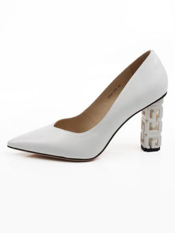 06-E32A-27D WHITE Туфли женские (натуральная кожа)