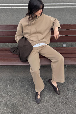 SUDADERA INTERLOCK EFECTO LAVADO / Vis?n - Zara фото 2