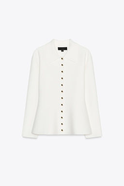 PLAIN PEPLUM CARDIGAN - Zara фото 2