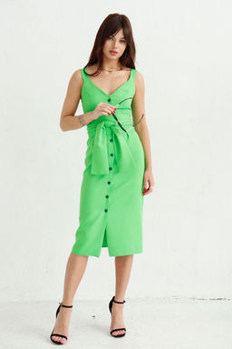 Сарафан классический салатовый - Martichelli фото 4