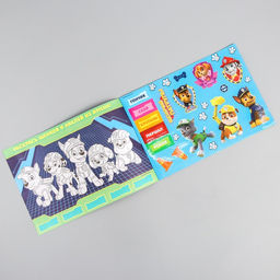 Щенячий патруль. Книга с наклейками А5 PAW PATROL Все сезоны, 4 страницы с наклейками + бонус  фото 3