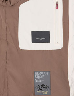 Ekru Kap__onlu Dolgulu Mont