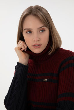 Женщина Бургундский свитер Неожиданная скидка в корзине - U.s. polo assn фото 2