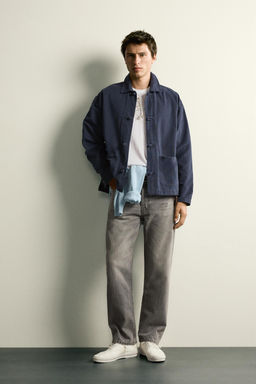 SOBRECAMISA REGULAR FIT ALAMARES NUDO / Marino