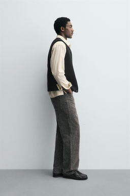 BOUCL_ TEXTURE GILET WITH WOOL - Zara фото 7