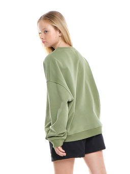 Свитшот базовый однотонный 22-7664 красный - Mini maxi фото 12