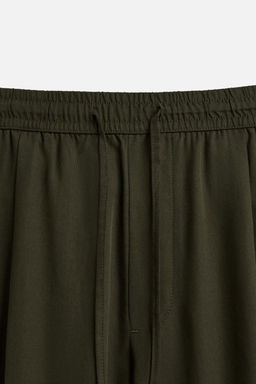 RELAXED FIT LYOCELL TROUSERS - Zara фото 19