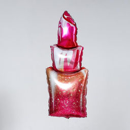 Цена за 5 шт. Воздушный шар фольгированный 42" «Помада»