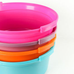 Таз хозяйственный круглый, 15 л, пластик, МИКС