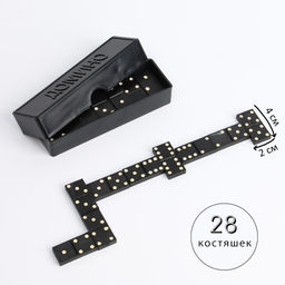 Настольная игра, домино Классическое, 28 шт., костяшка 4?2?0.5 см