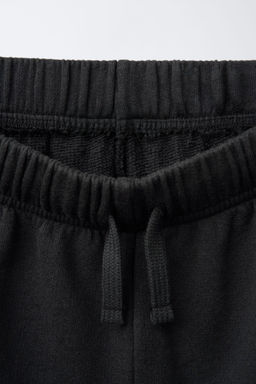 STRAIGHT-LEG WASHED-EFFECT STAR PLUSH BERMUDA SHORTS - Zara фото 3