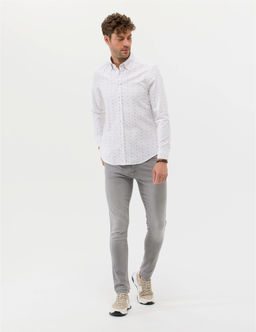 K_rm_z_ Slim Fit Uzun Kollu G_mlek - Pierre cardin фото 4