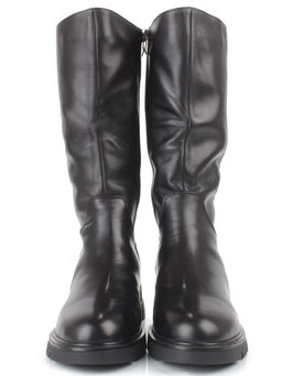 Z4215M BLACK Сапоги зимние женские (натуральная кожа, натуральный мех)