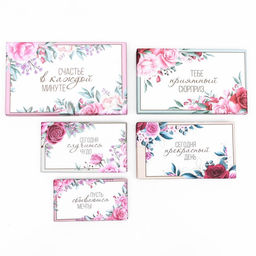 Набор коробок прямоугольных 10 в 1 «Цветочный», 30×19×11 - 12×6.5×4 см